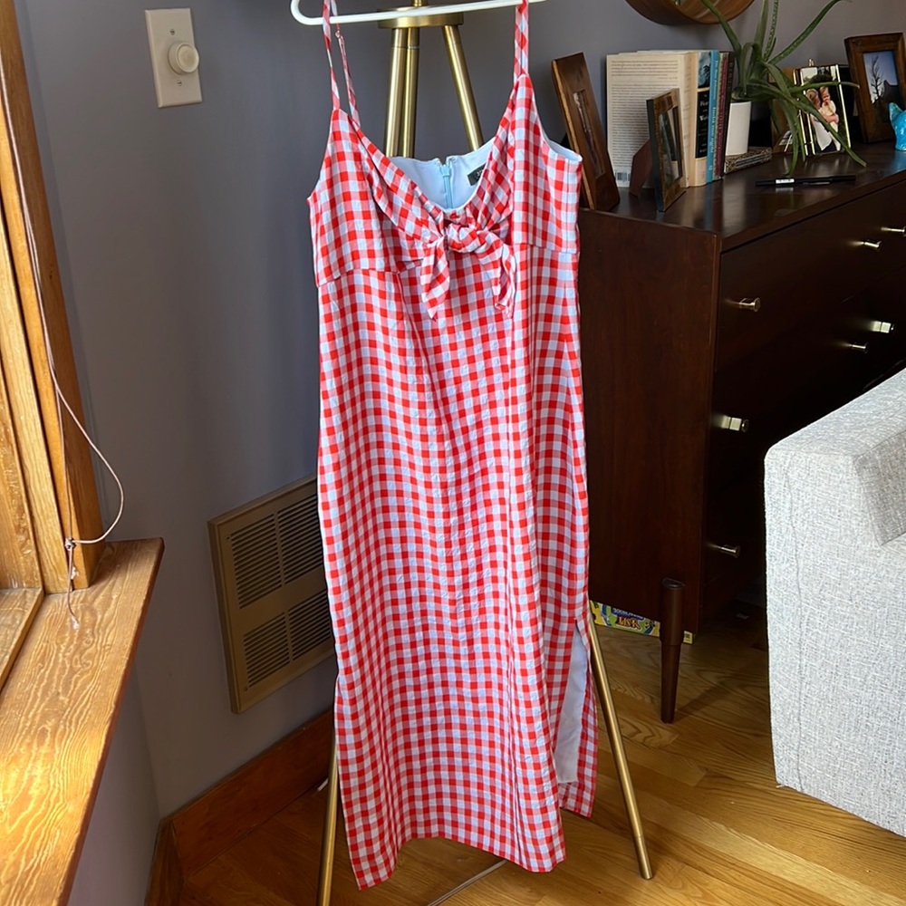 J Crew spaghetti strap midi dress, size 4, women’s